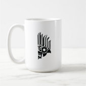 スリランカ伝統の獰猛なマスク グラフィックマグ コーヒーマグカップ (左)