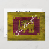 スリランカ動揺して国旗 ポストカード (正面/裏面)