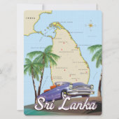 スリランカ図解入りの、写真付きのの詳細地図 (正面)