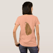 スリランカ国旗と地図dk Tシャツ (裏面フル)