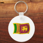 スリランカ国旗のキーチェーン キーホルダー (正面)