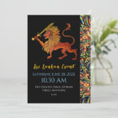 スリランカ国旗のライオンフラットカード 招待状 (スタンド正面)