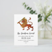 スリランカ国旗のライオン ポストカード (スタンド正面)