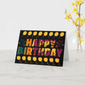 スリランカ国旗の愛国的誕生日 カード (黄色い花)