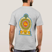 スリランカ国旗の独立性お祝い Tシャツ (裏面)