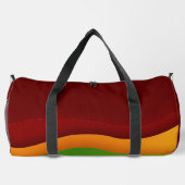 スリランカ国旗の色とイエローライオンシンハラ ダッフルバッグ (裏面)