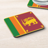 スリランカ国旗コースター コースター (左側)