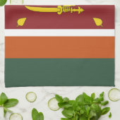 スリランカ国旗 キッチンタオル (折り畳み)