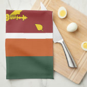 スリランカ国旗 キッチンタオル (四つ折り)