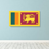 スリランカ国旗 キャンバスプリント (インサイチュ (ウッドフロア))