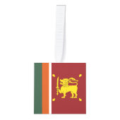 スリランカ国旗 キューブオーナメント (正面)