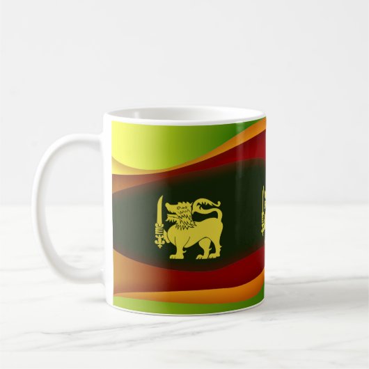 スリランカ国旗 コーヒーマグカップ (左)