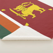 スリランカ国旗 シェルパブランケット (3/4)