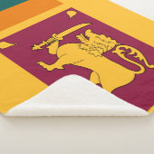 スリランカ国旗 シェルパブランケット (3/4)