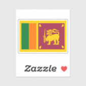 スリランカ国旗 シール (シート)