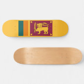 スリランカ国旗 スケートボード (横)