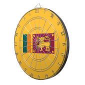 スリランカ国旗 ダーツボード (正面右)