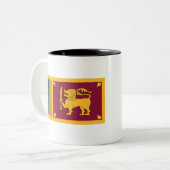 スリランカ国旗 ツートーンマグカップ (正面左)