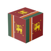 スリランカ国旗 フォトキューブ (裏面アングル)