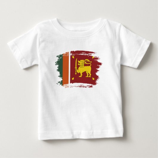 スリランカ国旗 ベビーTシャツ (正面)