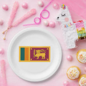 スリランカ国旗 ペーパープレート (パーティー)