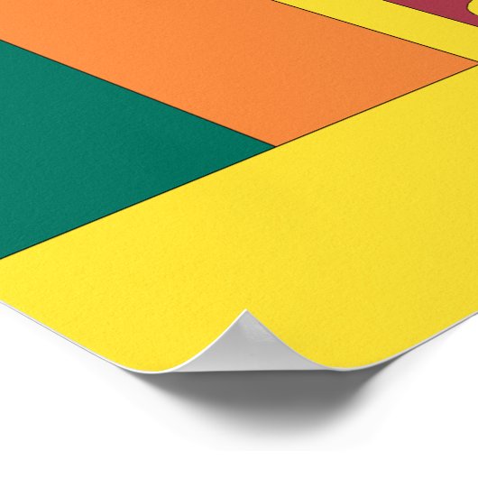 スリランカ国旗 ポスター (角)