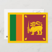 スリランカ国旗 ポストカード (正面/裏面)