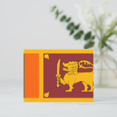 スリランカ国旗 ポストカード (スタンド正面)