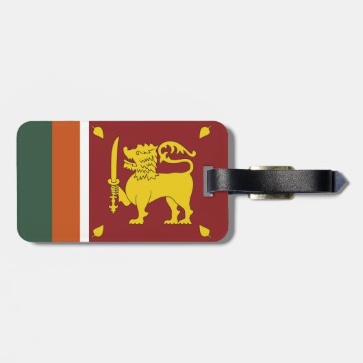 スリランカ国旗 ラゲッジタグ (裏面横)