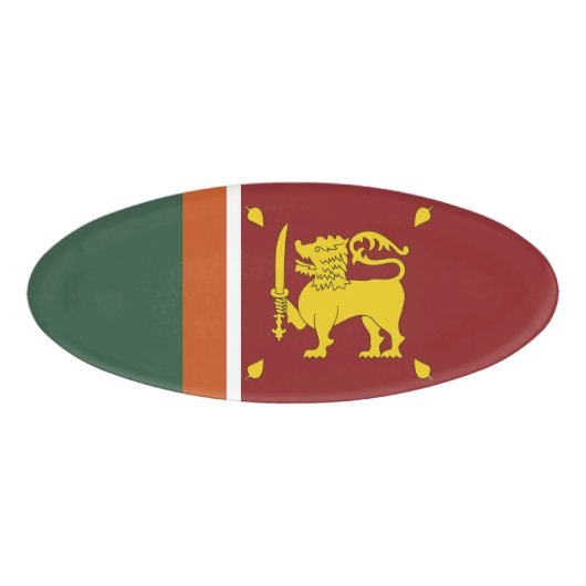 スリランカ国旗 名札 (正面)