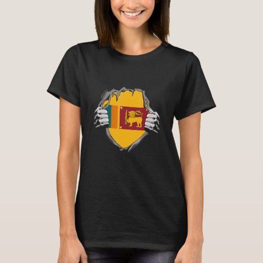 スリランカ国旗 Tシャツ (正面)