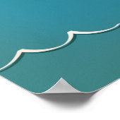 スリランカ地図の旅行ポスター ポスター (角)