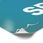 スリランカ地図の旅行ポスター ポスター (コーナー)