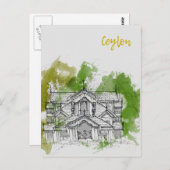 スリランカ旅行はがき ポストカード (正面/裏面)