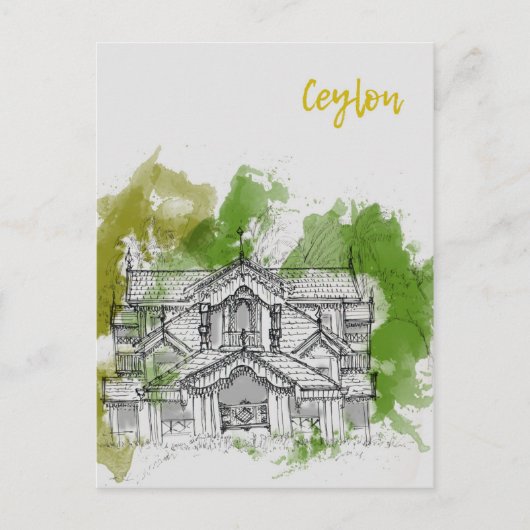スリランカ旅行はがき ポストカード (正面)