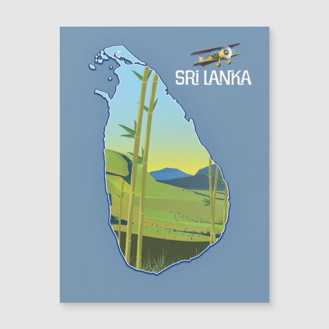 スリランカ旅行地図 (正面)