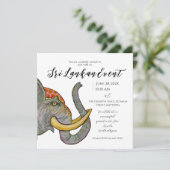 スリランカ芸術的デザイン セーブザデート (スタンド正面)