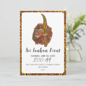 スリランカ芸術的ンライオン 招待状 (スタンド正面)