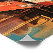 スリランカ街並み ポスター (角)