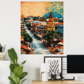 スリランカ街並み ポスター (ホームオフィス)