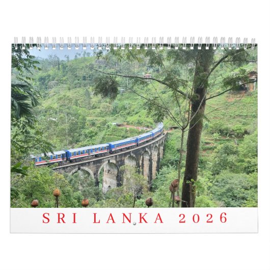 スリランカ2026カレンダー カレンダー (カバー)