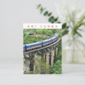 スリランカ9つのアーチ橋の列車の表示はがき ポストカード (スタンド正面)