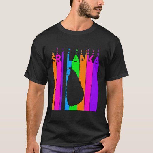 スリランカ カラフル バブル Tシャツ (正面)