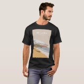 スリランカ ヒッカドゥワ 旅行ポスター Tシャツ (正面フル)