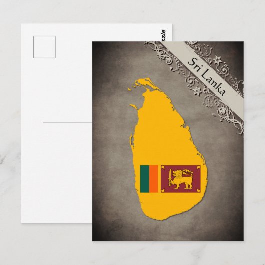 スリランカ ポストカード (正面/裏面)