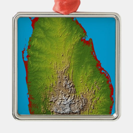 スリランカ メタルオーナメント (正面)