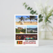 スリランカ – モザイク – ポストカード (スタンド正面)