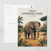 スリランカ ヤラ国立公園 ポストカード (正面/裏面)