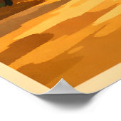 スリランカ ヴィンテージ トラベル ポスター (角)