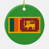 スリランカ*陶磁器のクリスマスのオーナメント セラミックオーナメント (裏面)